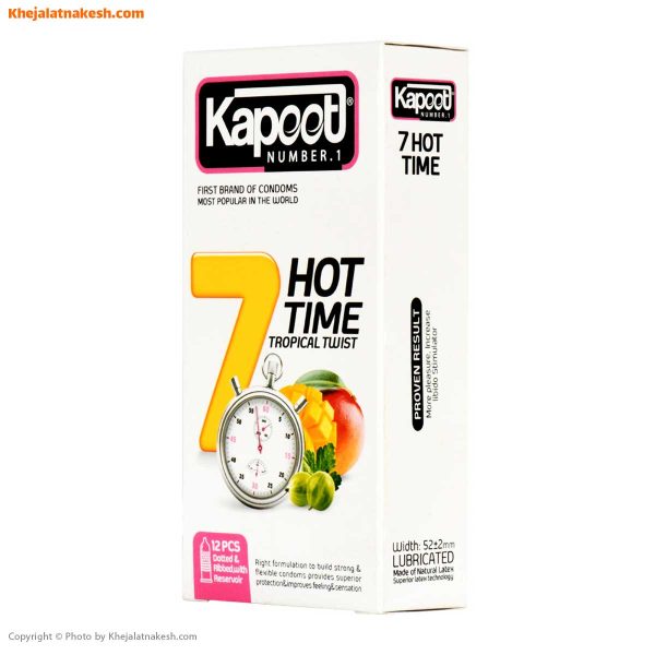 کاندوم-کاپوت-مدل-7Hot-Time-بسته-12-تایی