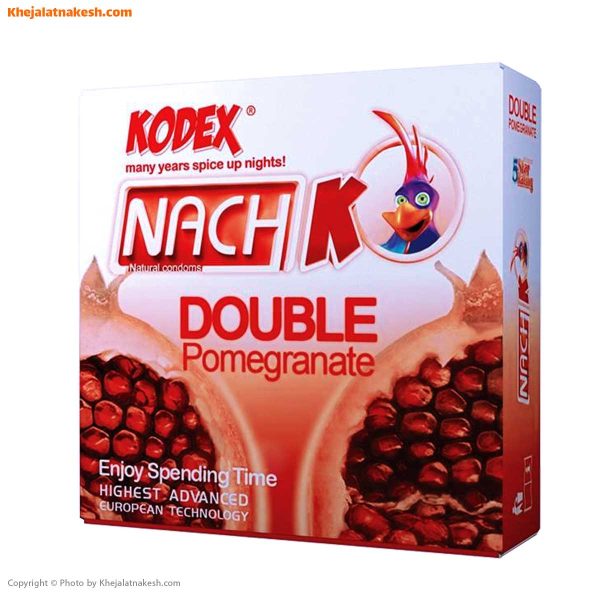 کاندوم ناچ کدکس مدل Double Pomegranate بسته 3 عددی